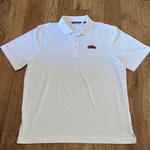 Cutter & Buck Ole Miss White Polo